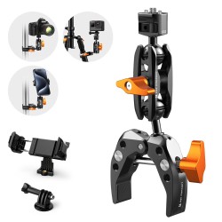 K&F Concept Multi-Functional Super Clamp with Ballhead Magic Arm